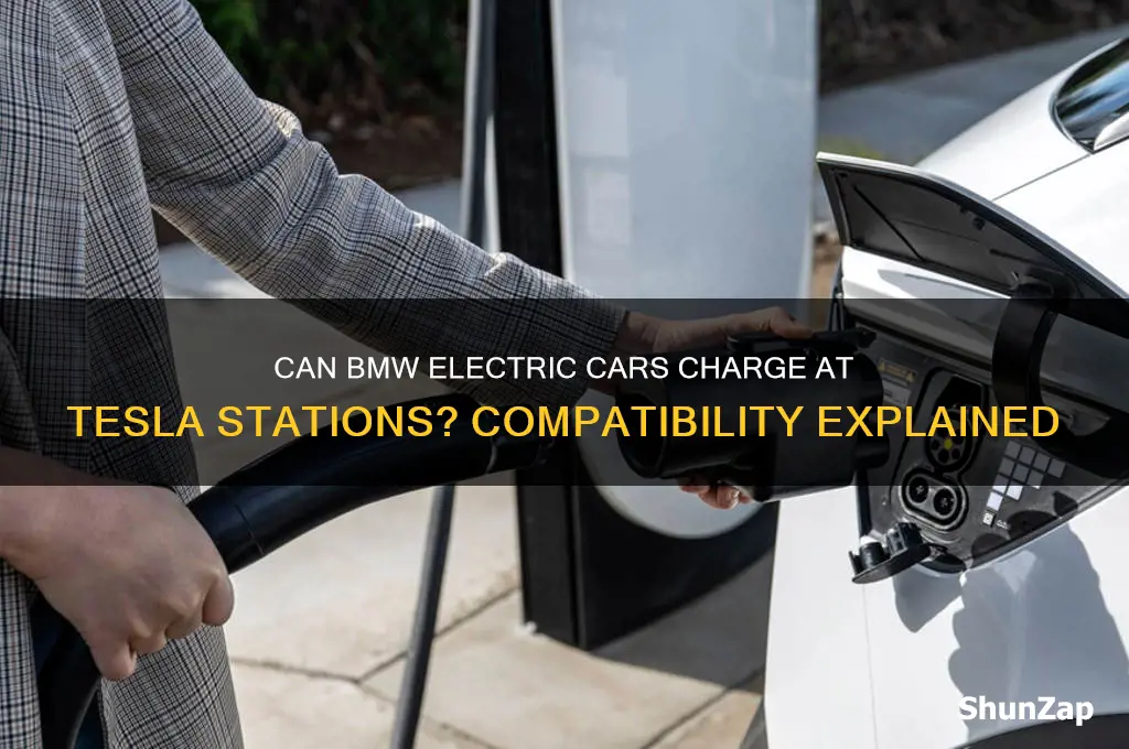 can bmw electric cars use tesla charging stations