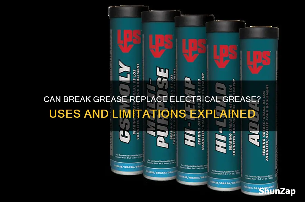 can break grease be used for electrical grease