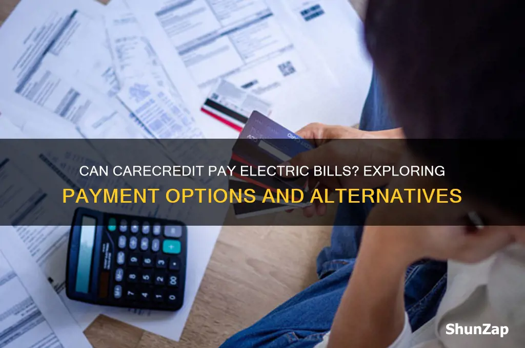 can care credit pay electric bill
