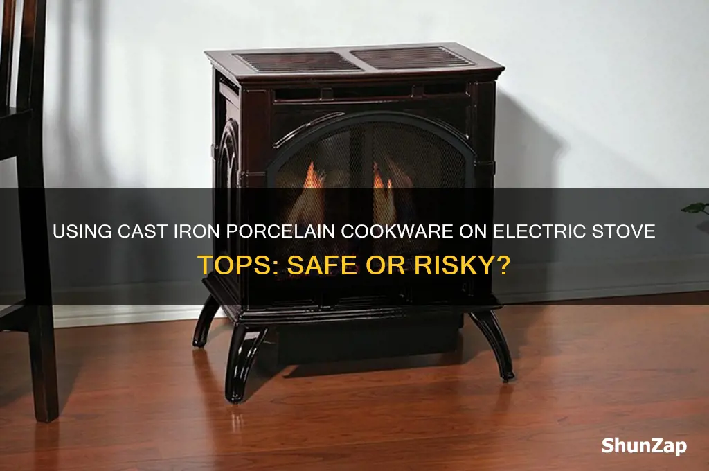 can cast iron porcelain be used on electric stove top