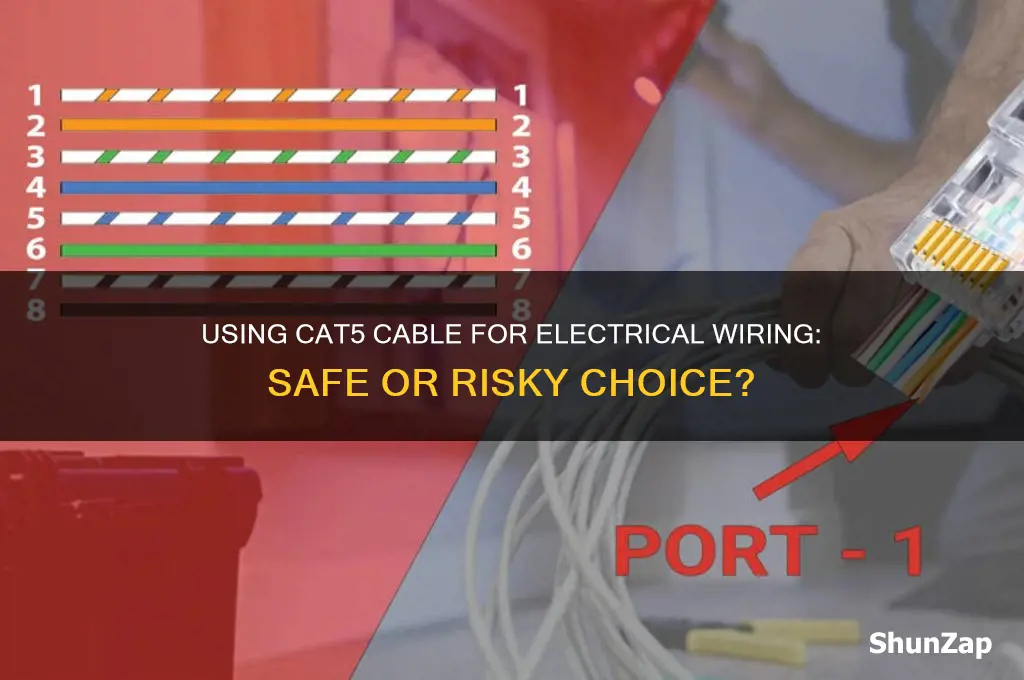 can cat5 cable be used for electrical