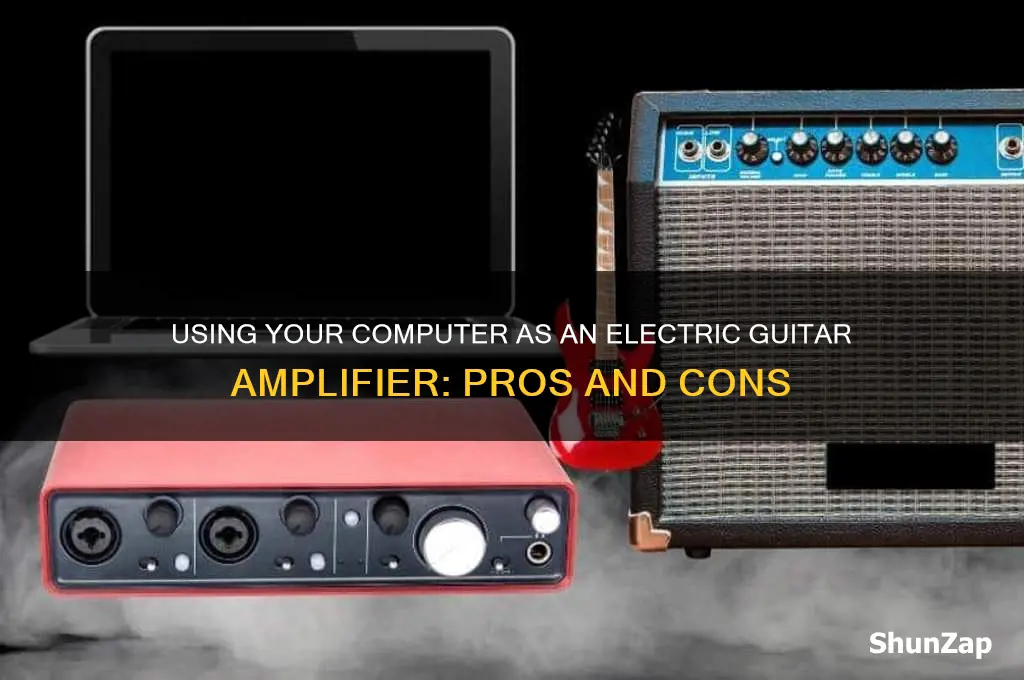 can computer be used as electric guitar ampolifier
