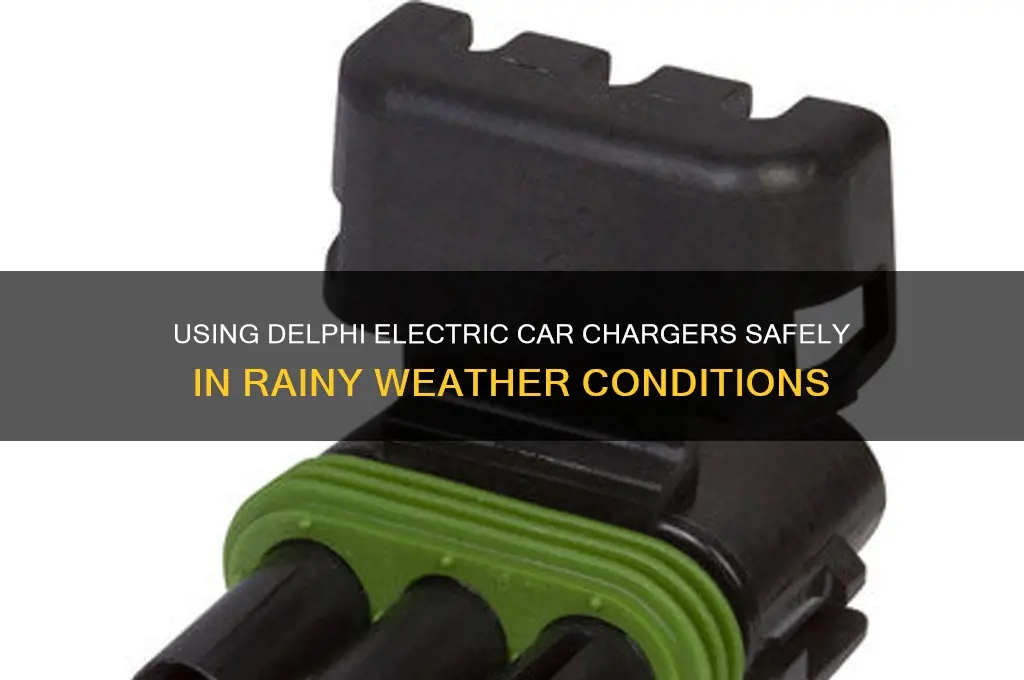 can delphi electric car charger be used in rain