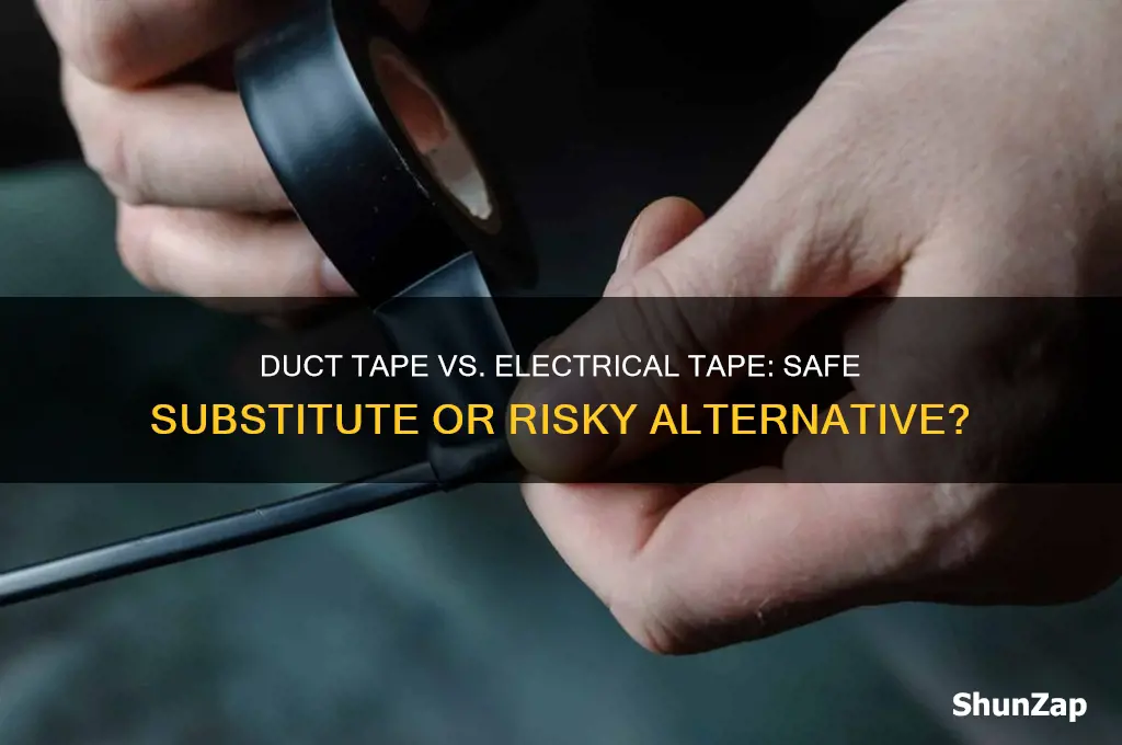 can ductape be used as electrical tape