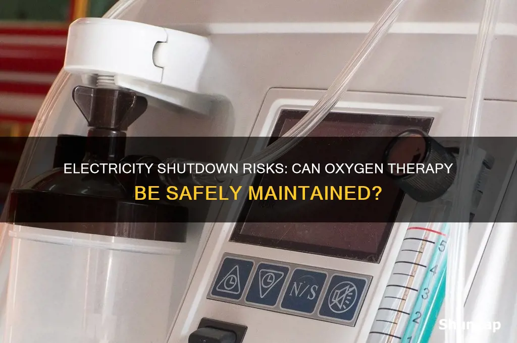 can electric be shut off when using oxygen
