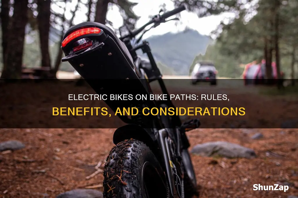 can electric bikes be used on bike paths