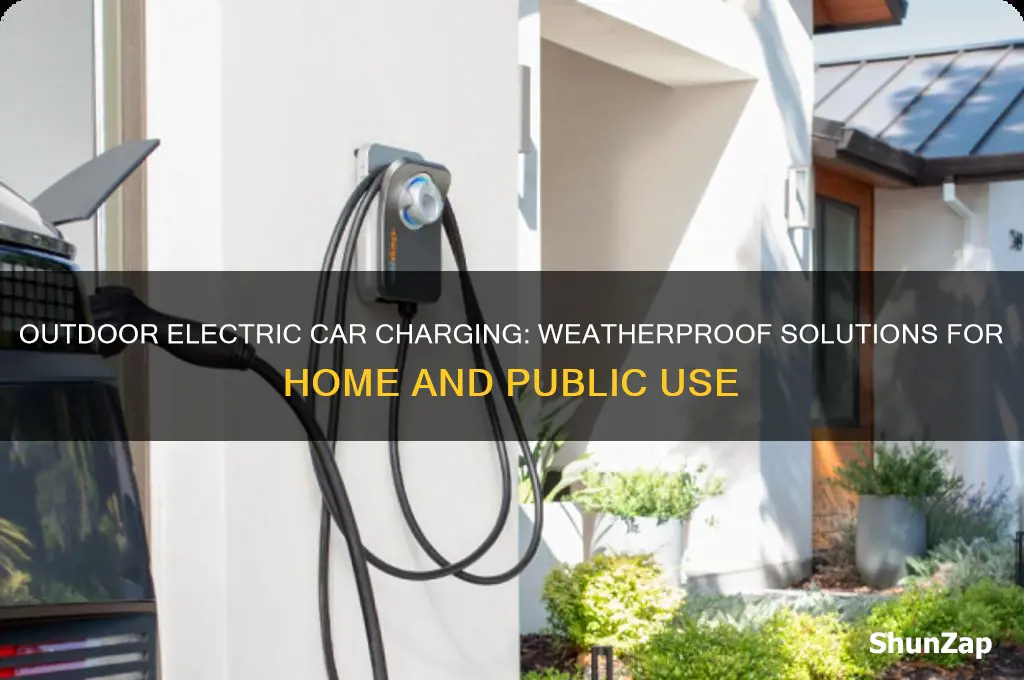 can electric car chargers be outside