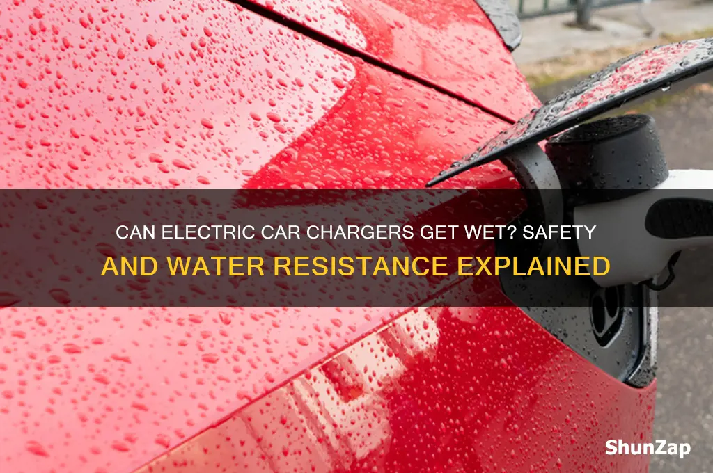 can electric car chargers get wet