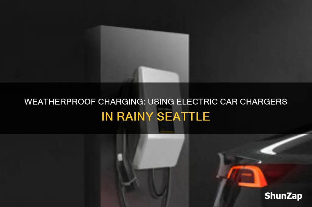can electric car chargers go outside in rainy seattle