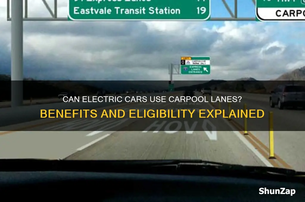 can electric car drive in carpool