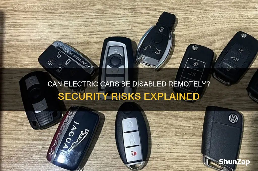 can electric cars be disabled remotely