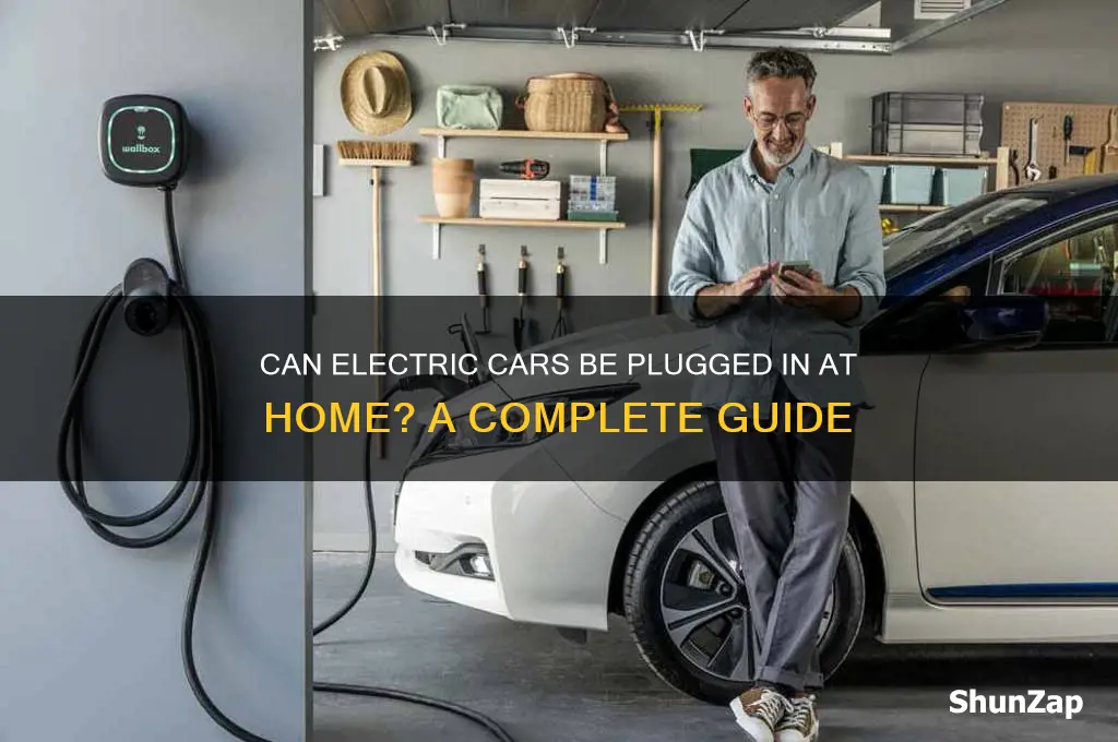 can electric cars be plugged in at home