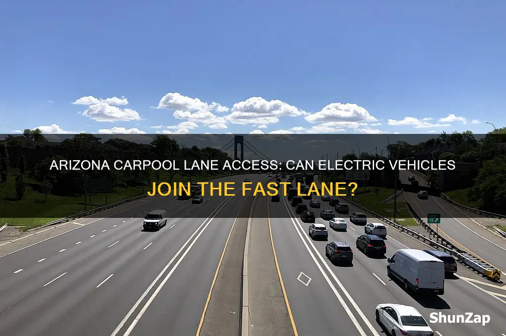can electric cars drive in the carpool lane in arizona