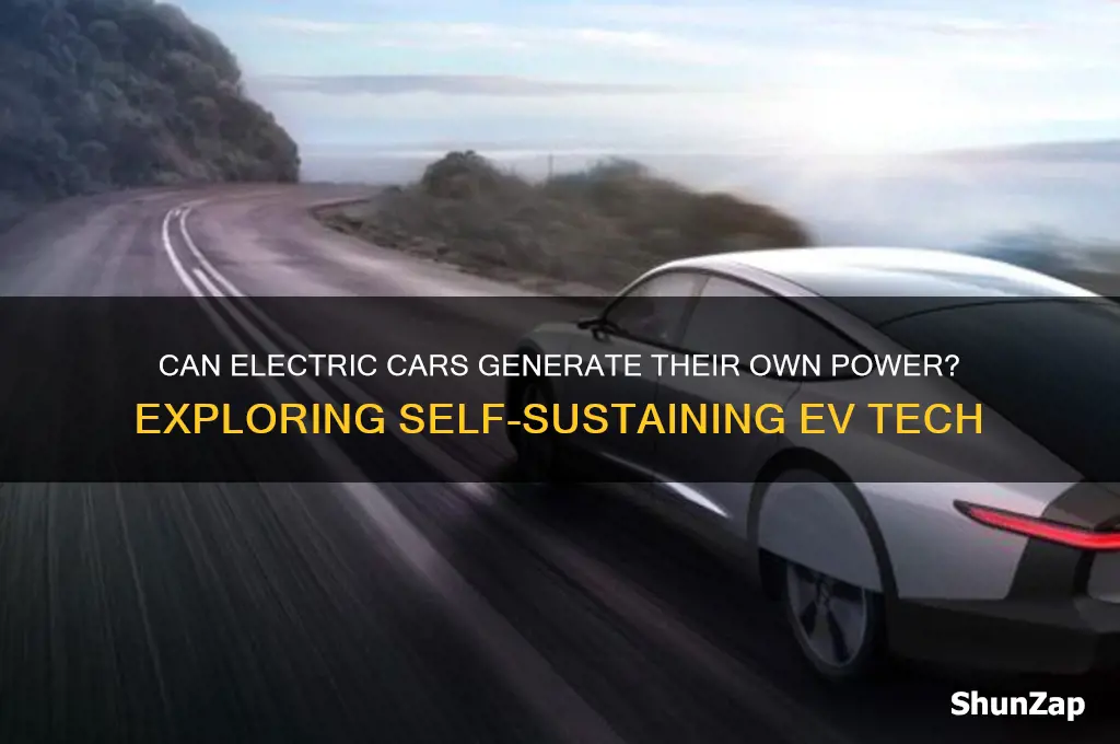 can electric cars generate their own power
