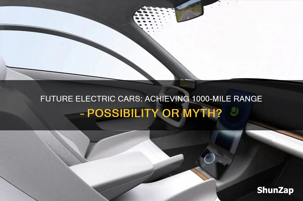can electric cars in future run upto 1000 miles