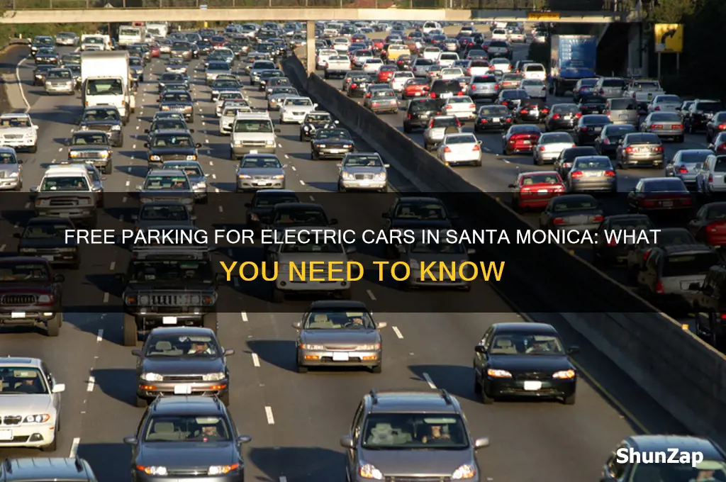 can electric cars park for free in santa monica