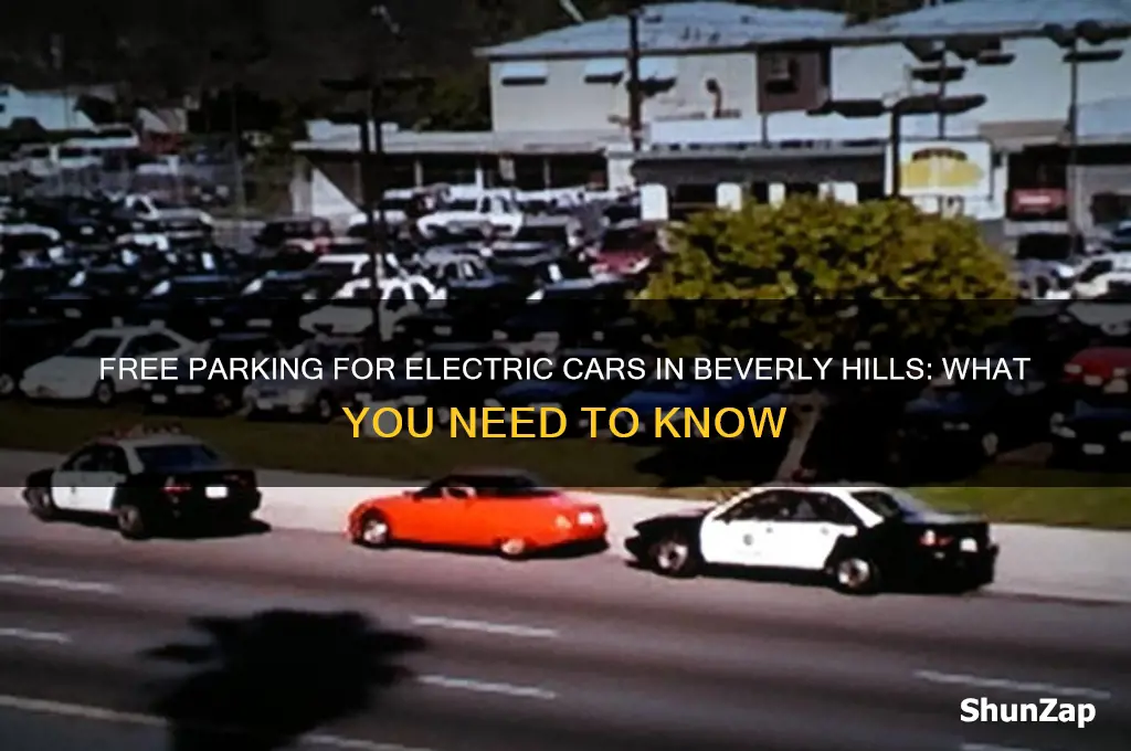 can electric cars park in bevery hills for free