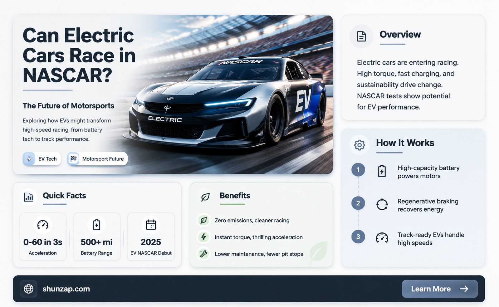 are electric cars allowed in nascar