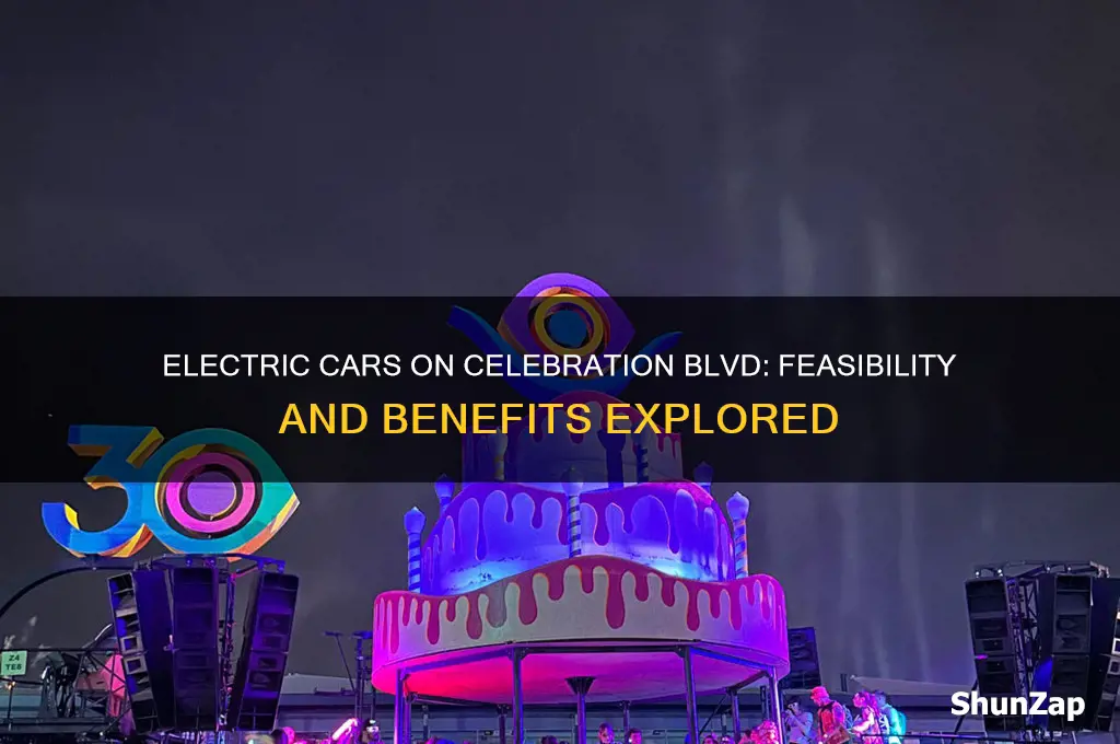 can electric cars use celebration blvd