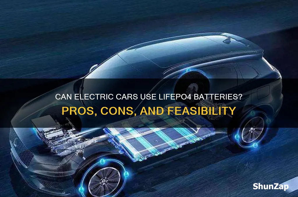 can electric cars use lifepo battery