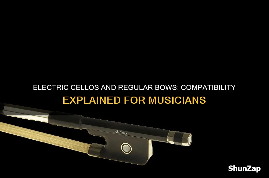can electric cellos use regular bows