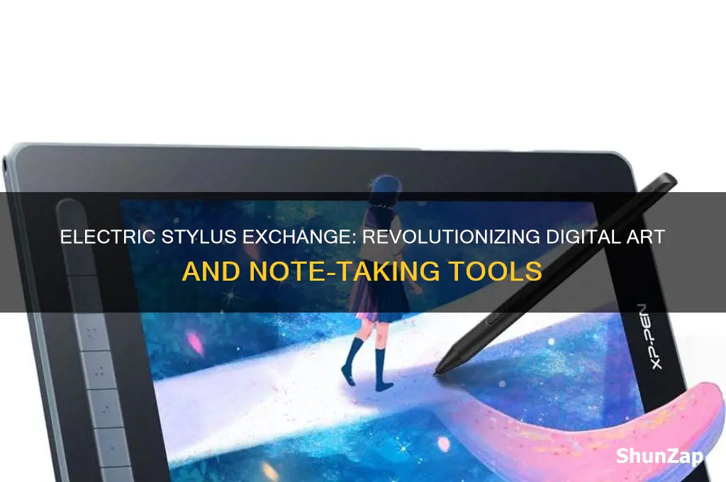 can electric exchange of using stylus