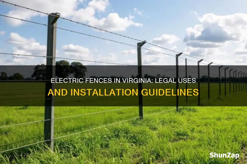 can electric fence use in virginia