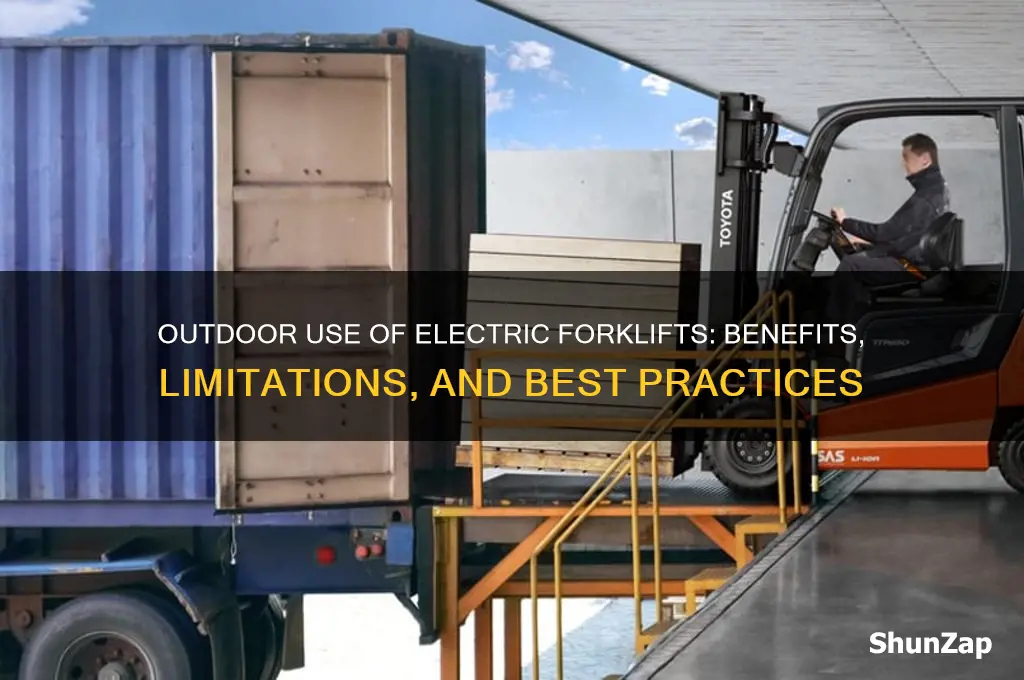 can electric forklifts be used outside