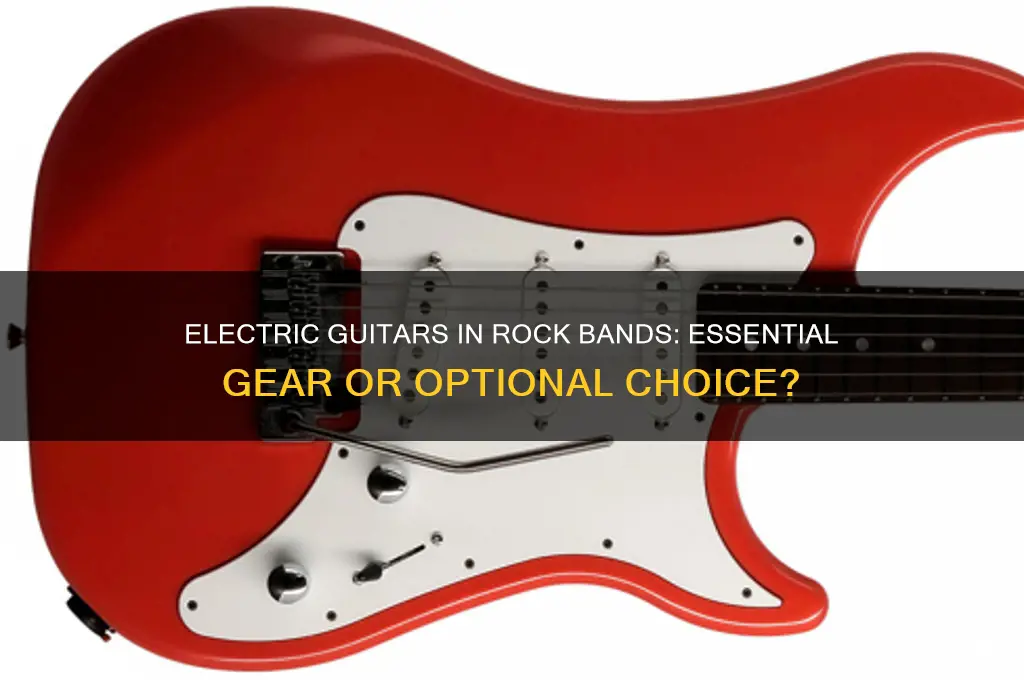 can electric guitar be used for rock band