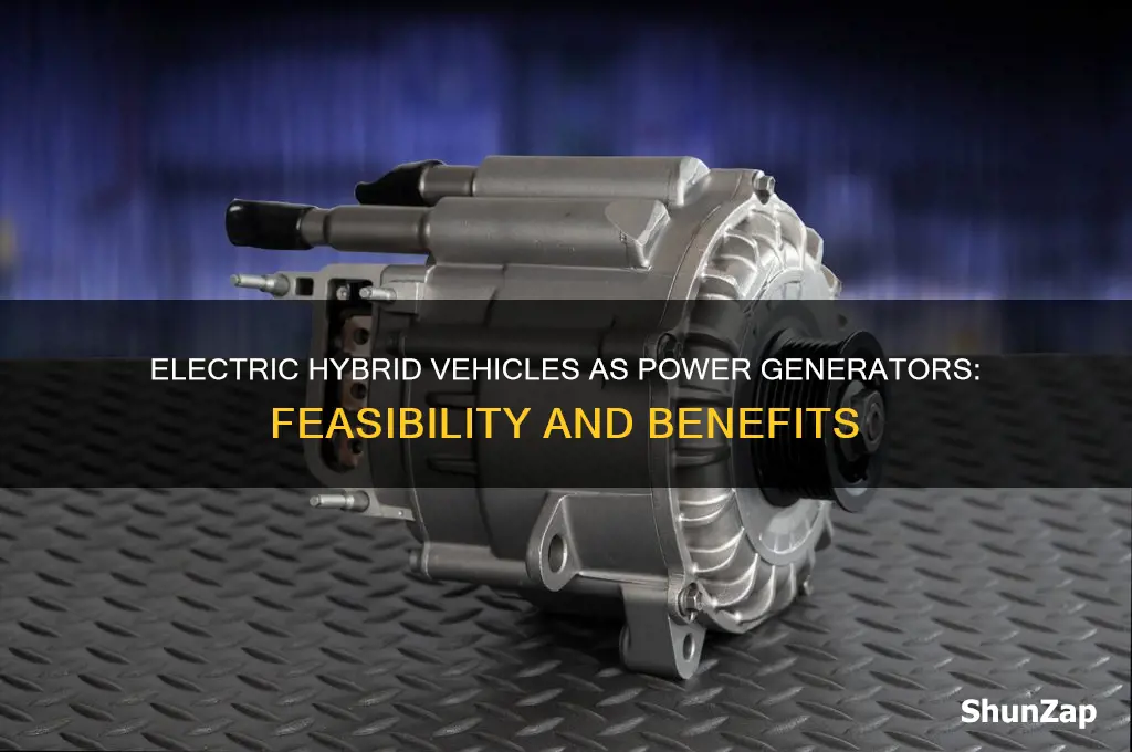 can electric hybrids be used as generators