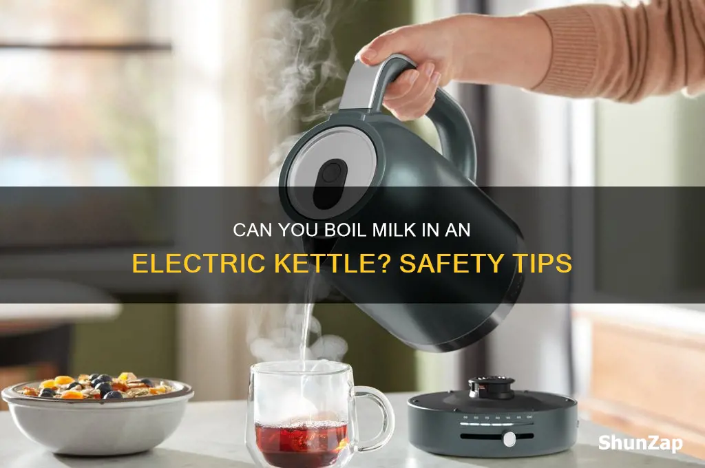 can electric kettle be used for boiling milk