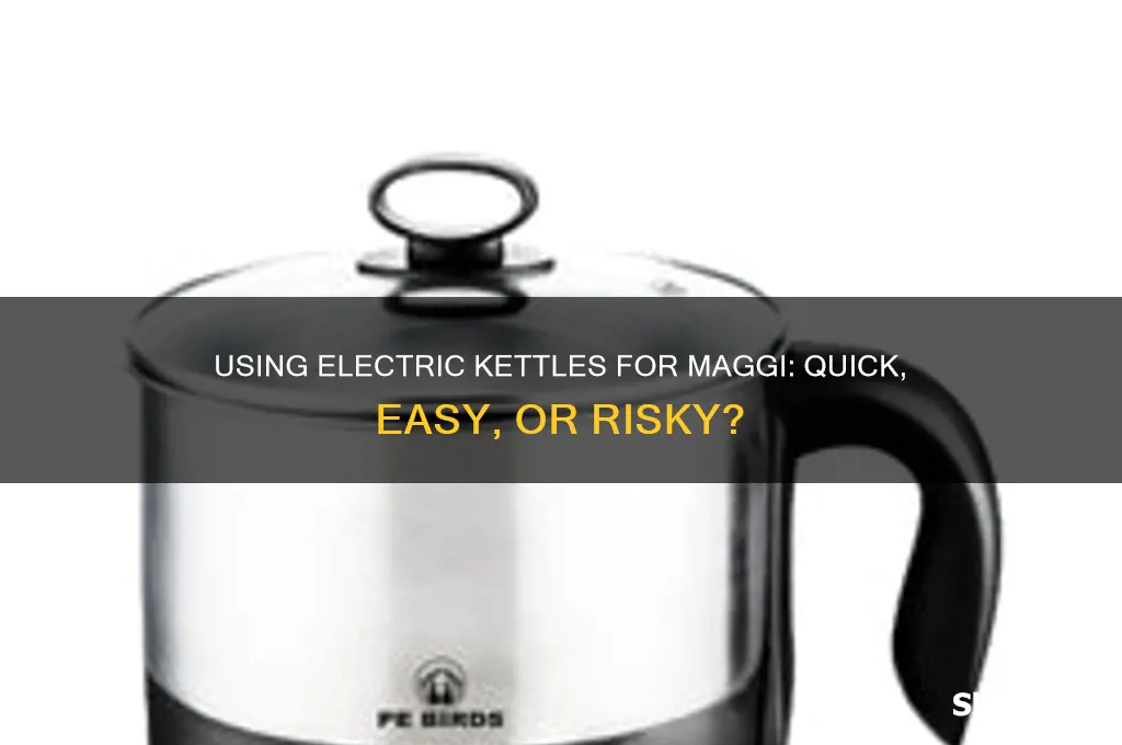 can electric kettle be used for making maggi