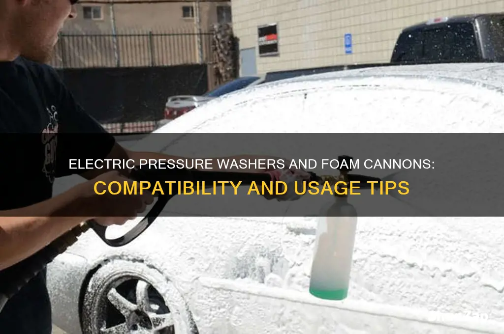 can electric pressure washers use a foam cannon