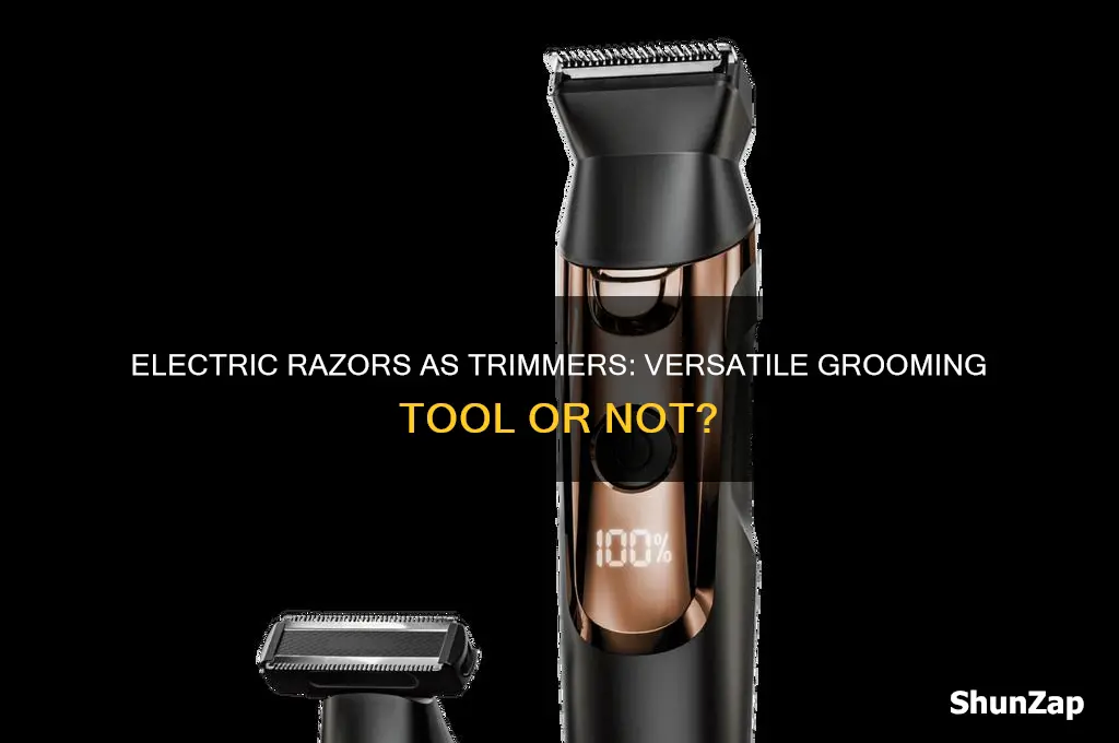 can electric razor be used as trimmer