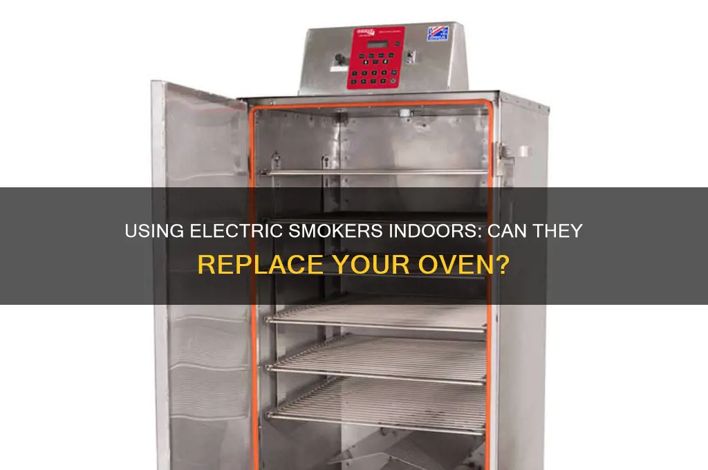 can electric smoker be used indoors as oven