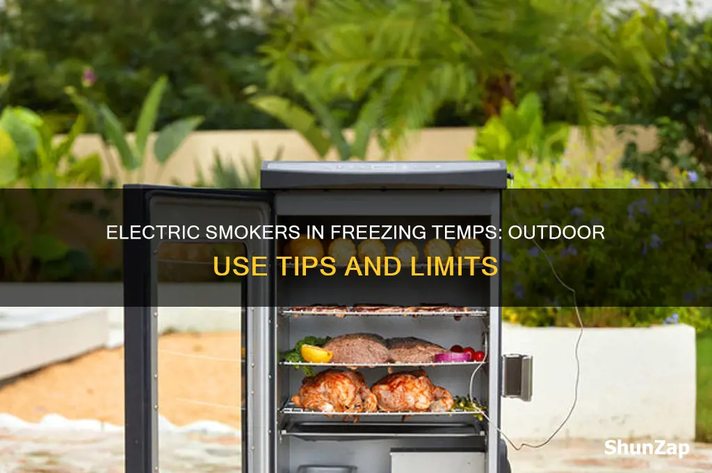 can electric smokers be used outside in freezing temperatures