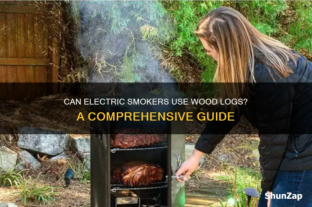 can electric smokers use wood logs