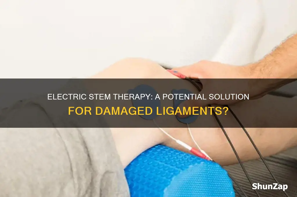 can electric stem therapy be used for damaged ligaments