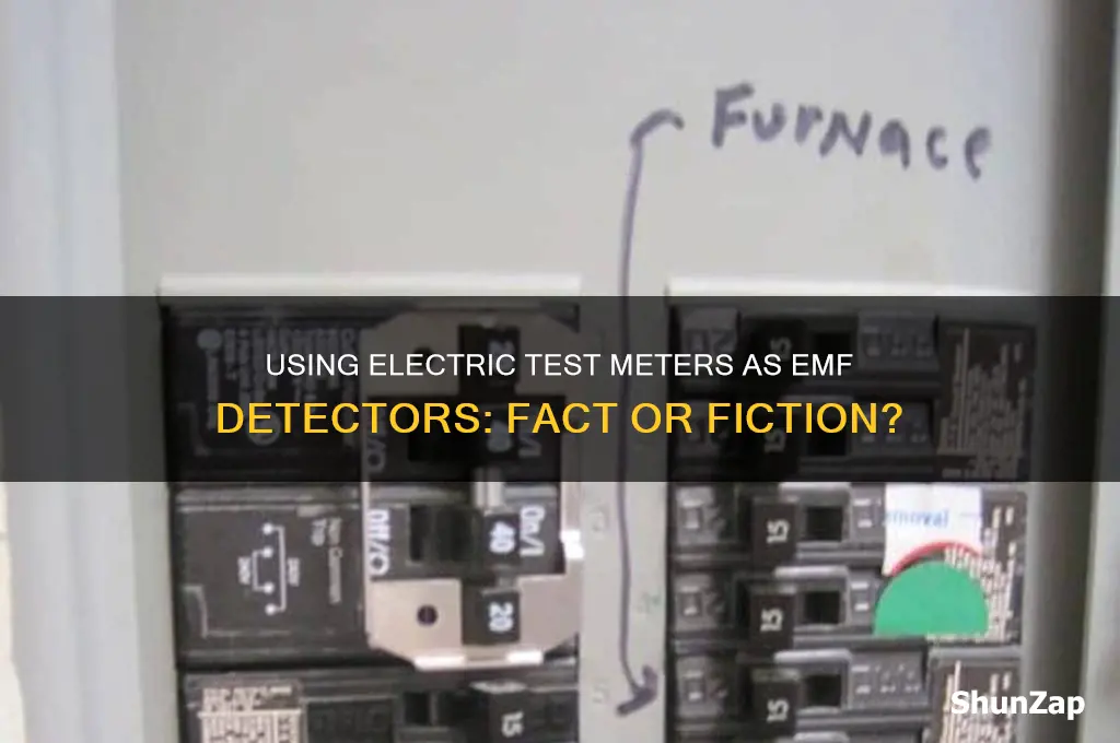 can electric test meters be used as an emf detector