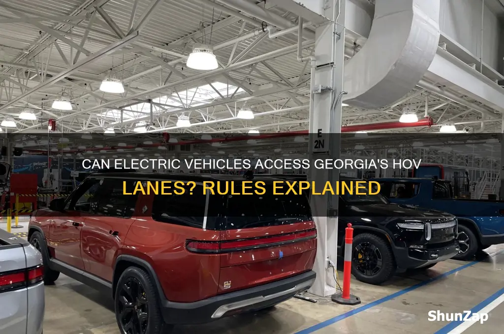 can electric vehicles use hov lanes in georgia