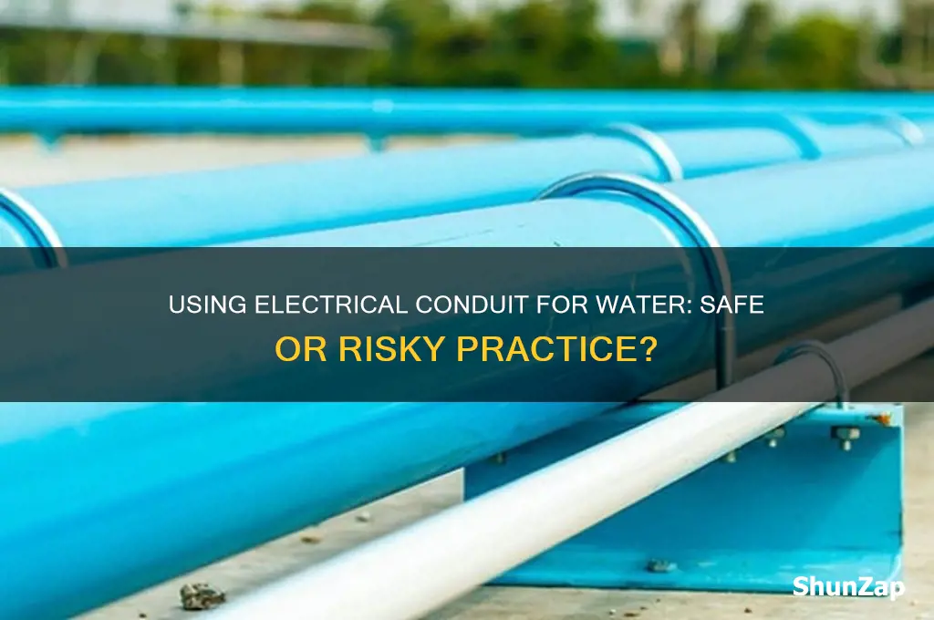 can electrical conduit be used for water
