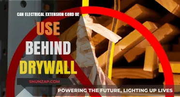 Can Electrical Extension Cords Be Safely Used Behind Drywall?