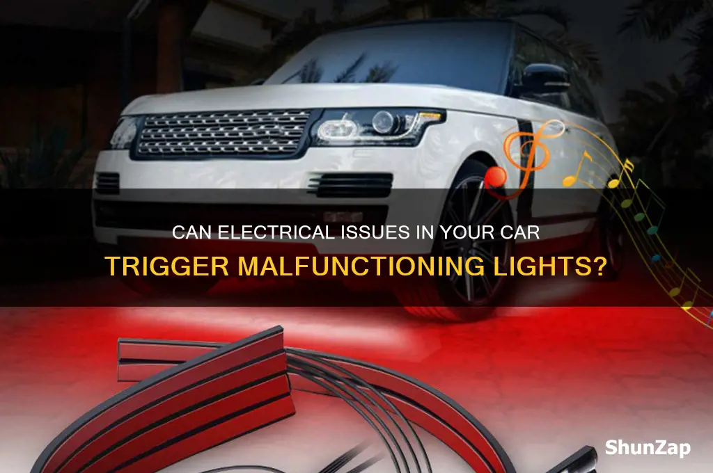 can electrical issues in a car set ofr lights