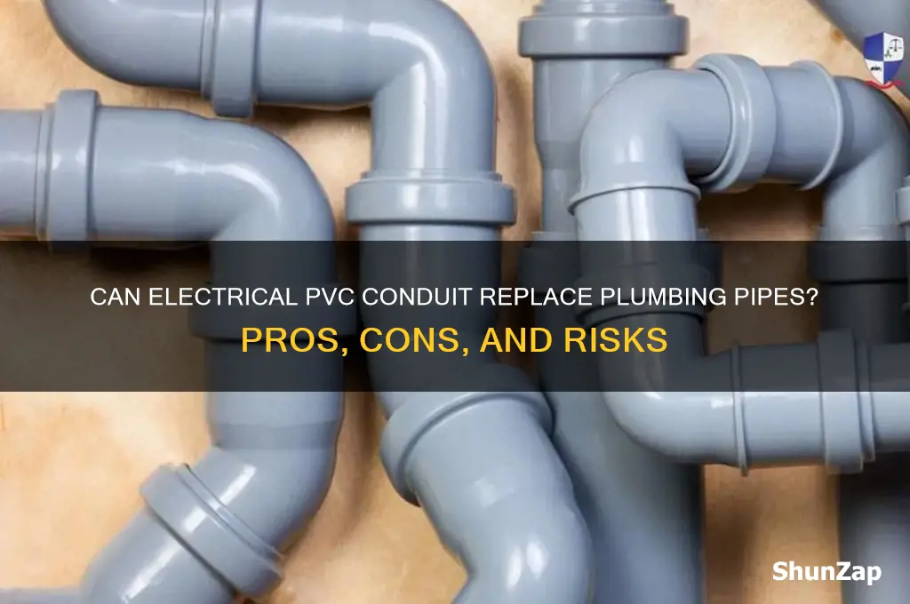 can electrical pvc conduit be used for plumbing