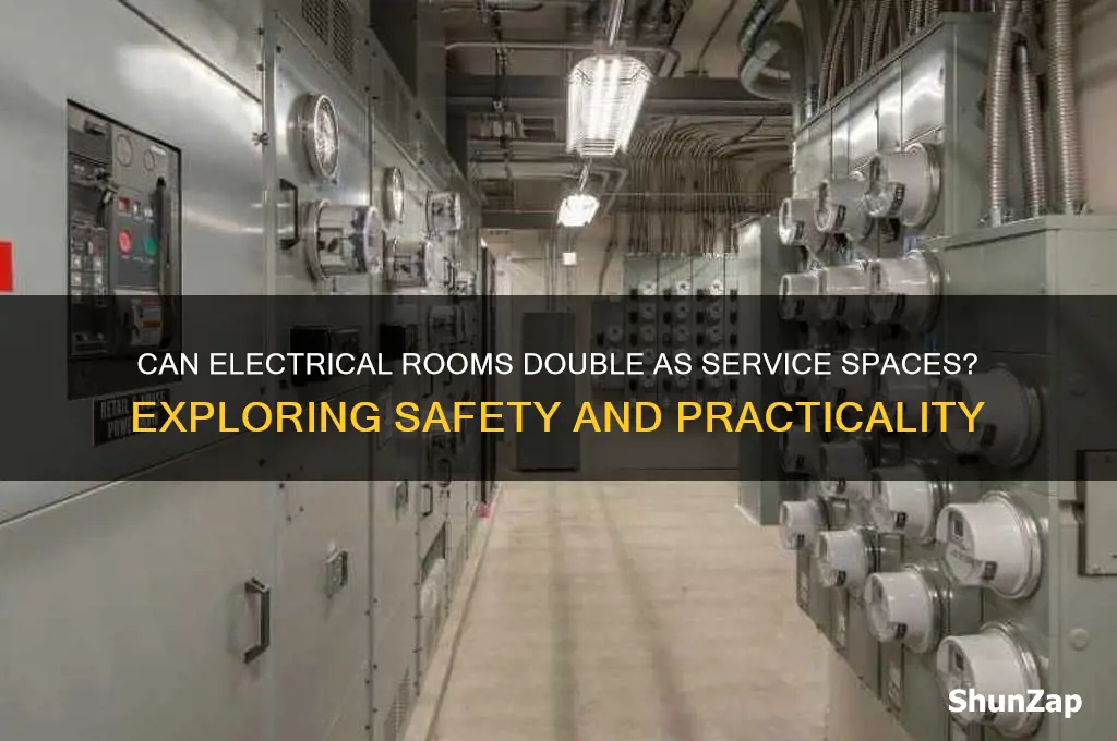 can electrical room be used for services