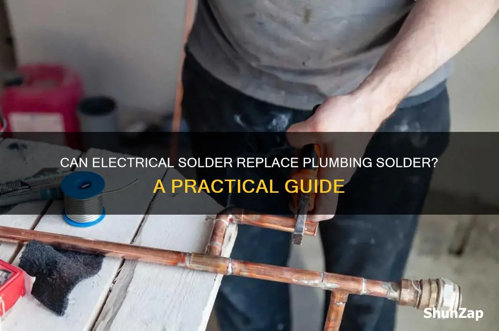 can electrical solder be used for plumbing