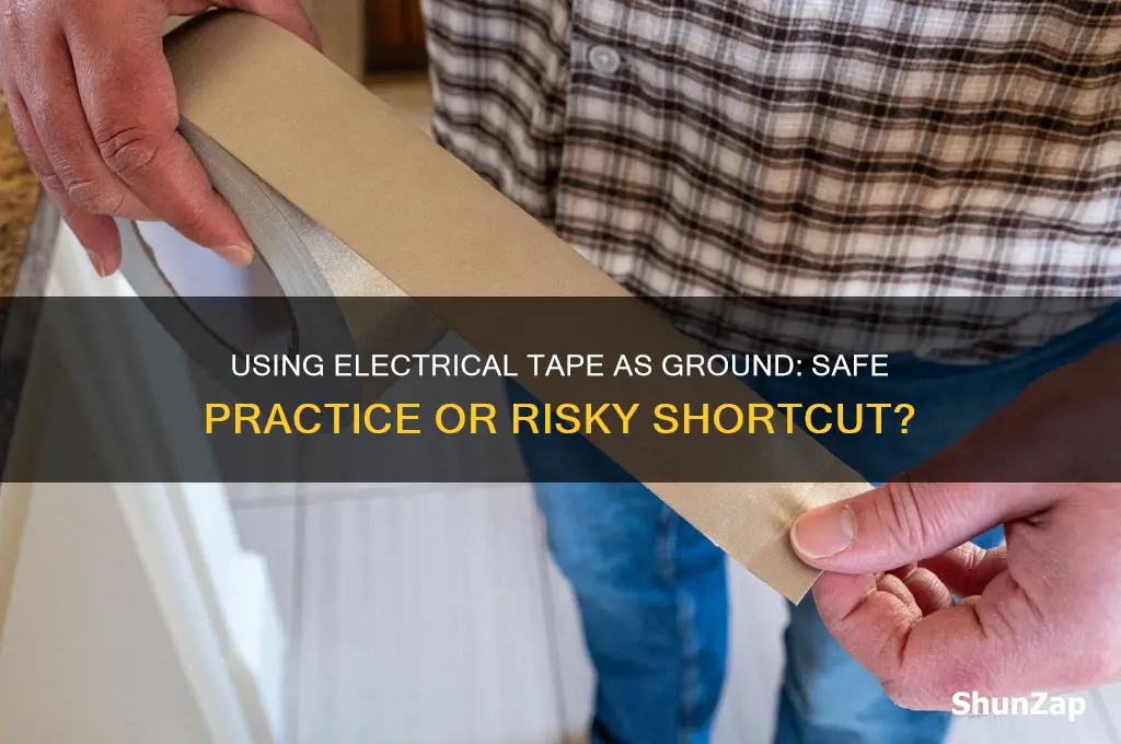 can electrical tape be used as ground