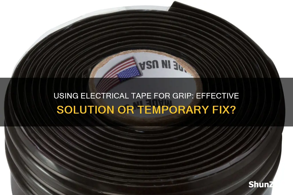 can electrical tape be used for gripping