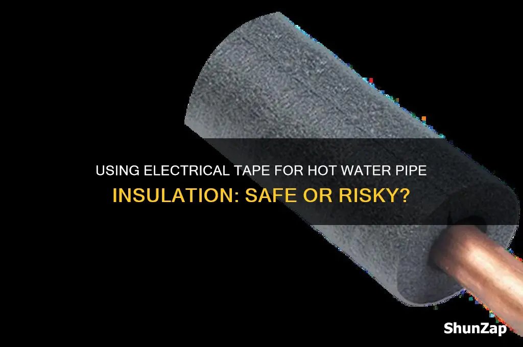 can electrical tape be used for hot water pipe insulation
