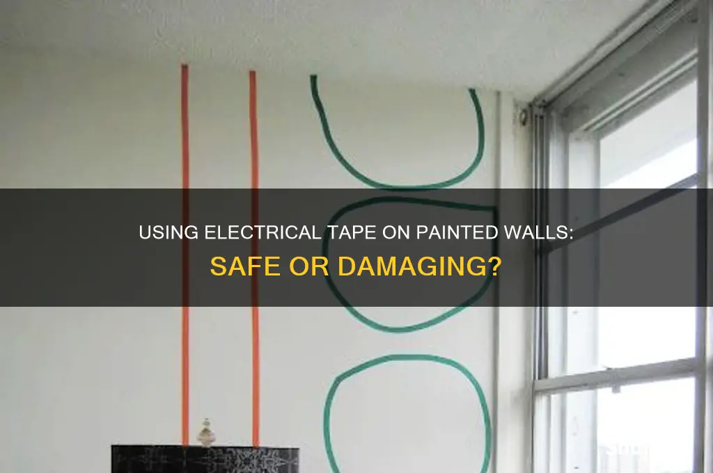 can electrical tape be used on painted walls